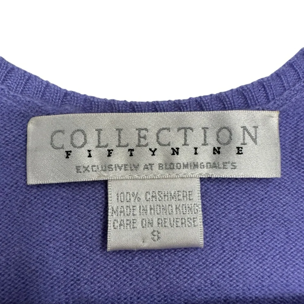 Bloomingdale’s Collection Fifty Nine Cashmere Tank Top Y2K Knit  S Preppy Layers - Picture 7 of 9